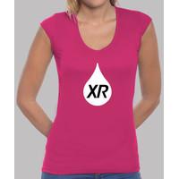 v neck shirt girl xabi rain logo