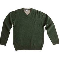 v neck lambswool jumper forest size m lambswool