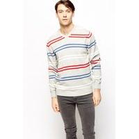 V-Neck Stripe Jumper