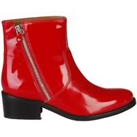 v 1969 claralie papavero womens low ankle boots in red