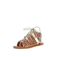 V by Very Alie Beaded Ghillie Tie Sandals