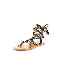 V by Very Evelyn Plaited Tie Up The Leg Flat Sandals