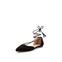 V by Very Brixton Tie Up The Leg Pointed Flat Shoes