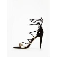 v by very lacey strappy heeled sandals