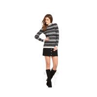 V By Very Metallic Stripe Skinny Rib Jumper