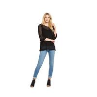 V By Very Pointelle Flare Sleeve Jumper