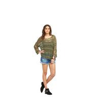 V By Very Hand Crochet Macrame 34 Sleeve Jumper