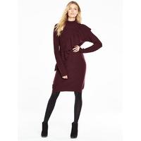 V By Very Oversized Frill Chunky Knit Dress