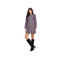 V By Very Fluted Sleeve Jacquard Dress