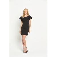 V By Very Ruffle Shoulder Fitted Dress