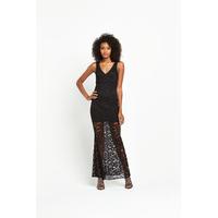 v by very fishtail lace maxi dress