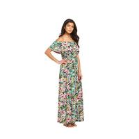 v by very frill bardot jersey maxi dress