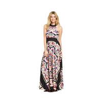 v by very scarf print maxi dress