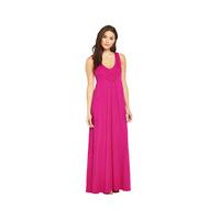 V By Very Sleeveless Knot Back Detail Plunge Maxi Dress