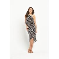 v by very tassle tie jersey midi dress