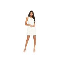 V By Very Sleeveless Detail Front Lace Up Mini Dress