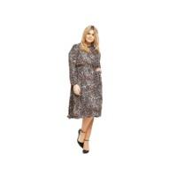 V By Very Curve Animal Print Woven Dress