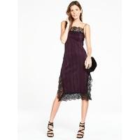 V By Very Lace Trim Pleated Dress