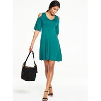 V by Very Cold Shoulder Tea Dress