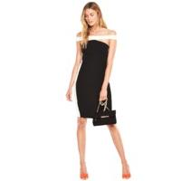 v by very contrast midi pencil dress