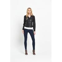 V By Very Lace Up Pu Biker Jacket