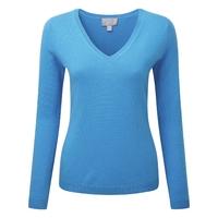V Neck Cashmere Sweater (Greek Blue / 08)