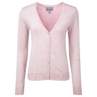 V Neck Cashmere Cardigan (Fresh Pink / 20)