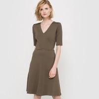 V-Neck Milano Knit Full Dress