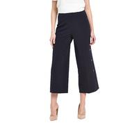 V By Very Button Side Crop Trousers