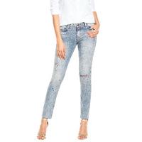 V By Very Snow Wash Paint Splash Skinny Jeans