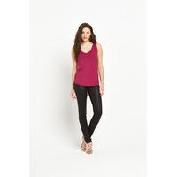 V By Very Woven Back Jersey Vest Top