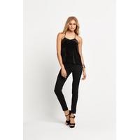 v by very velour t bar cami top