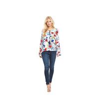 V By Very Printed Tassel Blouse