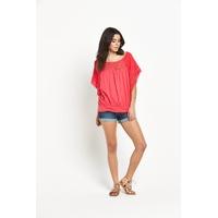 V By Very Crochet Detail Batwing Sleeve Top