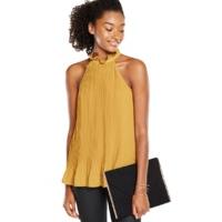 V By Very High Neck Pleated Blouse
