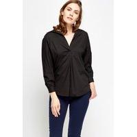 V-Neck Batwing Blouse