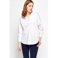 V-Neck Batwing Blouse