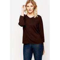 V-Neck Fine Knit Pullover