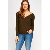 V-Neck Soft Knit Pullover