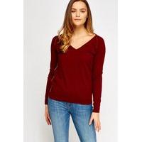 V-Neck Soft Knit Pullover