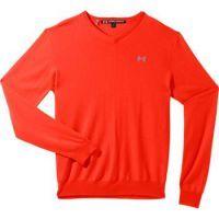 V Neck Merino Sweater Orange