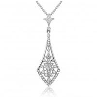 V Jewellery Silver Victoria Cubic Zirconia Pendant