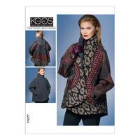 v1277 vogue patterns misses reversible jacket 379002