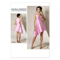 V1490 Vogue Patterns Misses Asymmetrical Hem Dress 379273