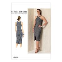 V1498 Vogue Patterns Misses Criss Cross Strap Dress 379297