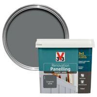 V33 Renovation Graphite Satin Panelling Paint 750ml