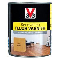 V33 Renovation Clear Matt Floor Varnish 750ml