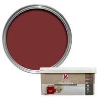 V33 Renovation Chilli Red Satin Floor Tile Paint 2L