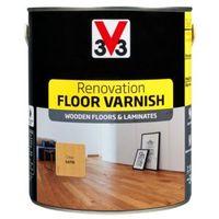 v33 renovation clear satin floor varnish 25l