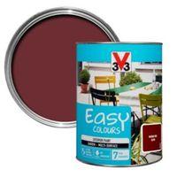 v33 easy basque red satin furniture paint 15l